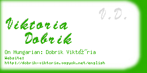 viktoria dobrik business card